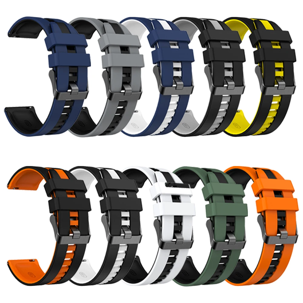 Silicone 20/22mm Strap For AMAZFIT Active 2/GTR mini/GTS 4 mini/GTR 4 3 BALANCE Bracelet BIP 6 5 BIP6 BIP 5 UNITY Soft WristBand