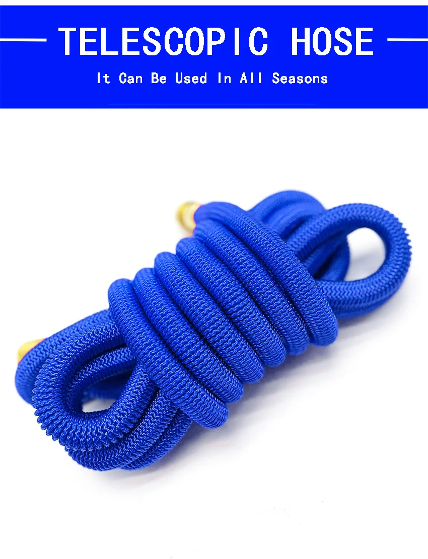 High Pressure Metal Car Wash Gun Garden Watering Gun Hose Nozzle Expandable Magic Telescopic Hose With Spray Water Gun Set