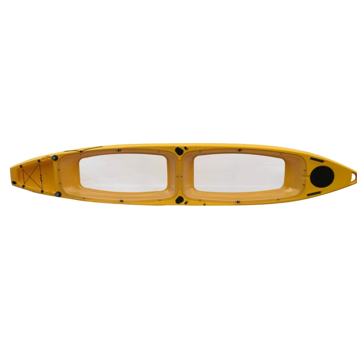 قارب تجديف كاياك مزدوج، قارب شفاف، قارب ترفيهي، بولي عالي الكثافة #4