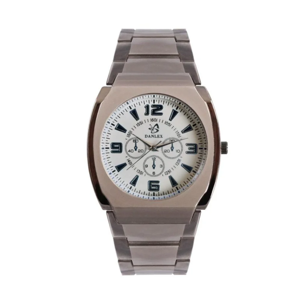 

Fashionable Large Dial Quartz Watch Simple Design Alloy Wristwatch Pointer Display Round Shape Business Watch General Population