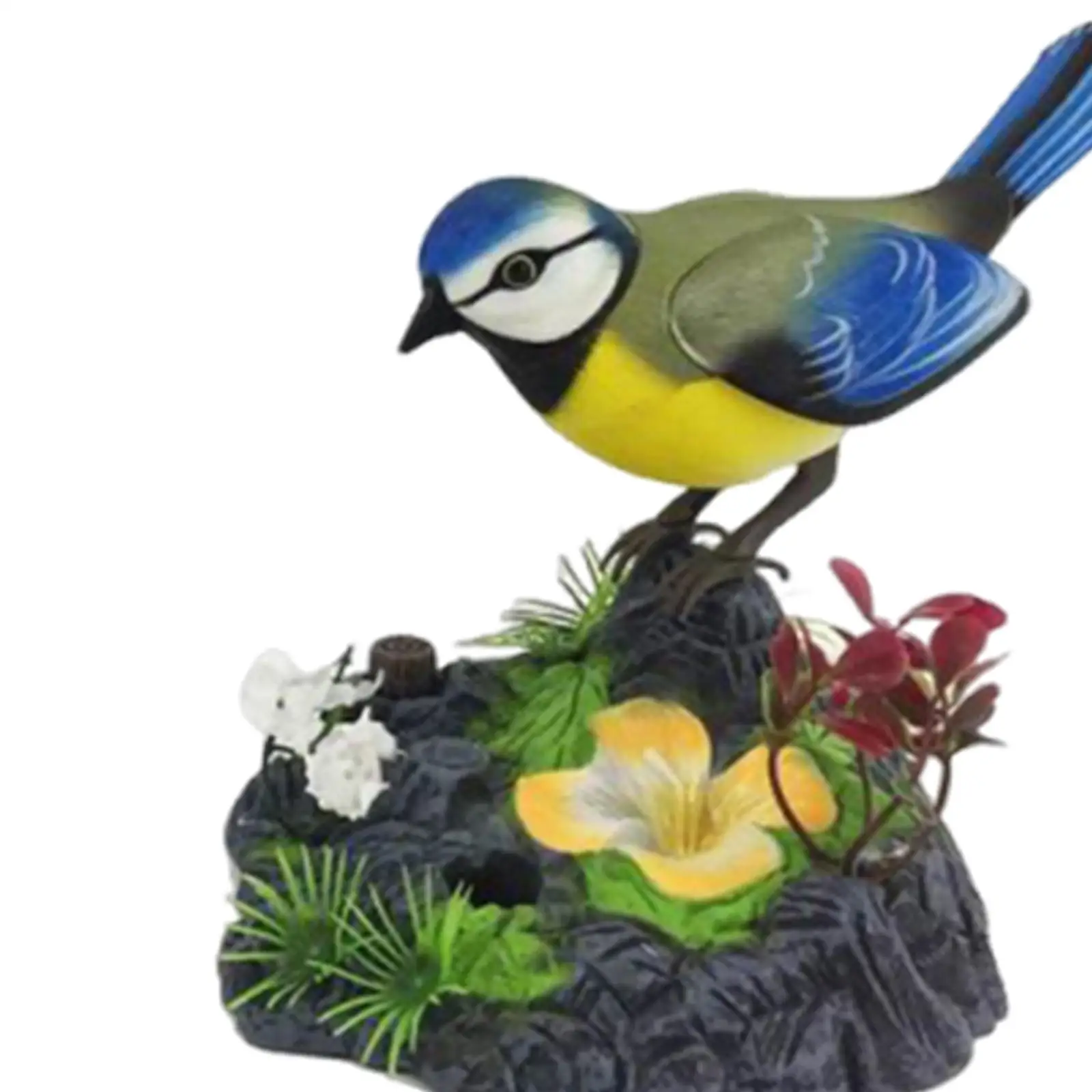 Brinquedo eletrônico de pássaros com suporte para caneta animal de estimação elétrico para mesa sala escritório