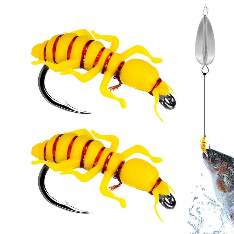 Fly Fishing Bait Realistic Topwater Fishing Lures Realistic Fly Topwater Fishing Lures Simulation Pseudo Bait Fly Lure Fishing