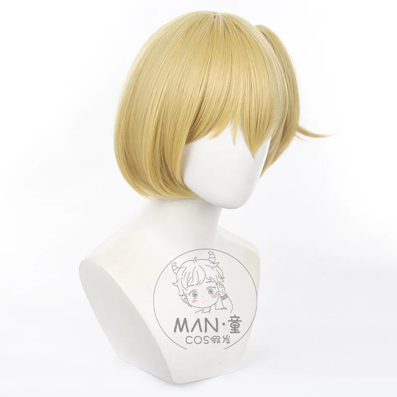 هايكيو!! Kiyoko Shimizu شعر مستعار تأثيري الشعر القصير محاكاة فروة الرأس النمر كليب ذيل حصان هالوين