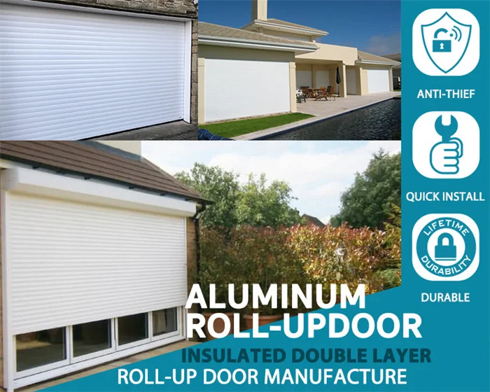 Customized Waterproof Security Roller Shutter Shop Front Roller Electric Roll Up Rolling Main Gate Design