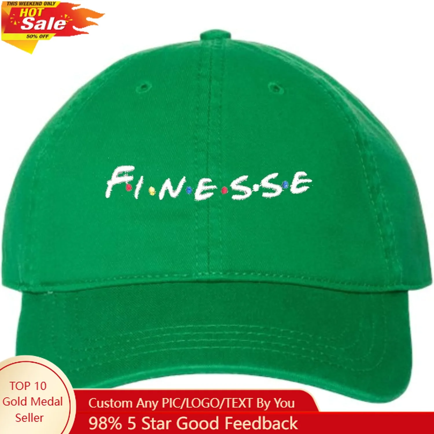 قبعة مطرزة فاخرة للبالغين من Go All Out #1