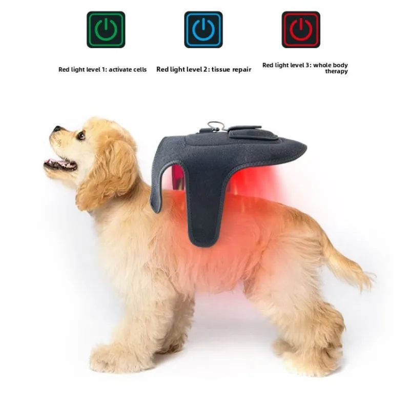 New Red Light Therapy Belt for Dogs Pet Body,660nm & 850nm Infrared Light Therapy Wearable Pad LED for Pet Cat&Dog Back