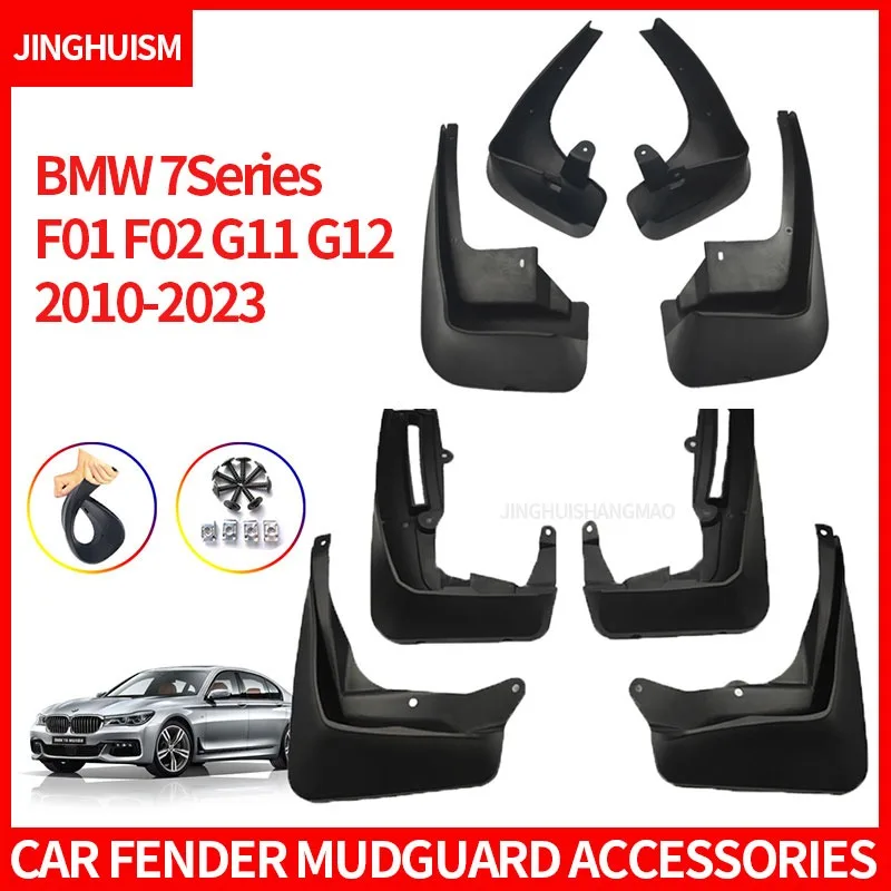 Mudguards FOR BMW 7Series F01F02 G11 G12 2010-2023 Car Mud Flaps Splash Guards ABS Exterior Modification Accessory Anti Mud Sand