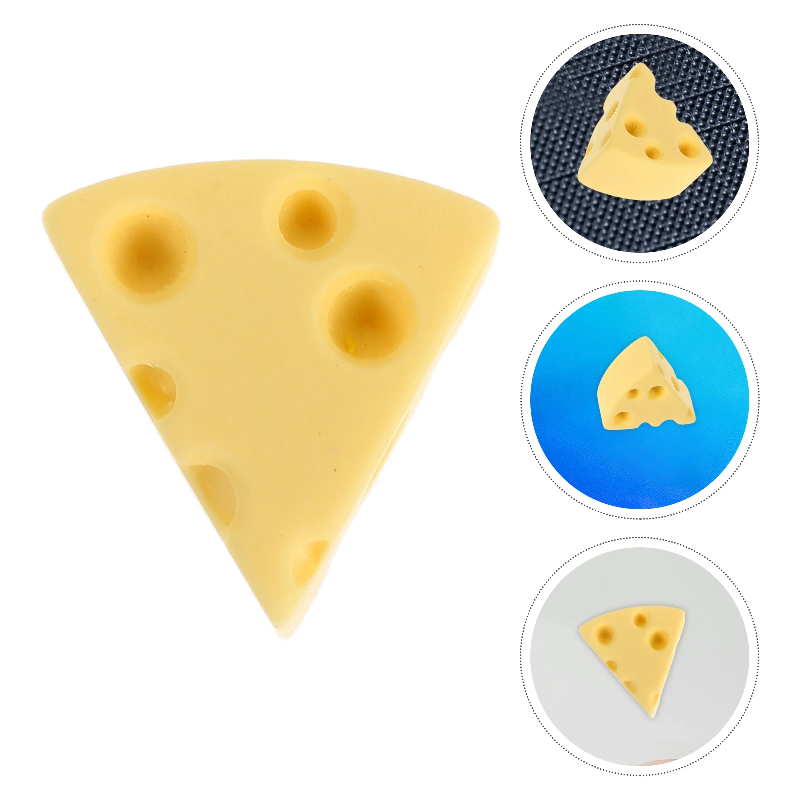 

100 Pcs Cheese Resin Accessories Yellow Miniature Figurines Craft Decorative naments For Phone Case Festival Gift Mini Resin