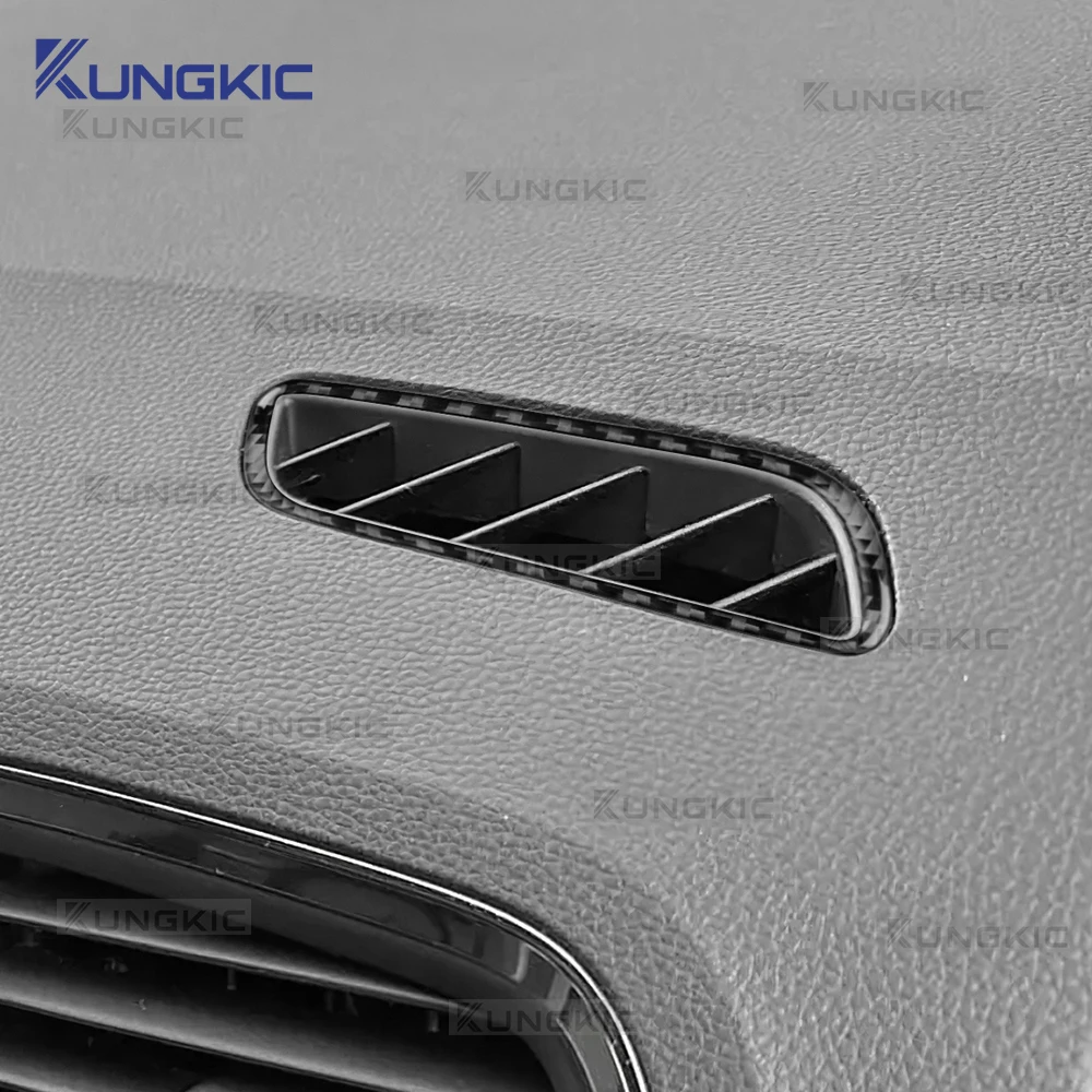Real Soft Carbon Fiber Sticker For SEAT Ateca 5F 2016-2025 For Cupra Ateca 5F 2018-2025 Car Air Outlet side of Instrument Trim - Image 3