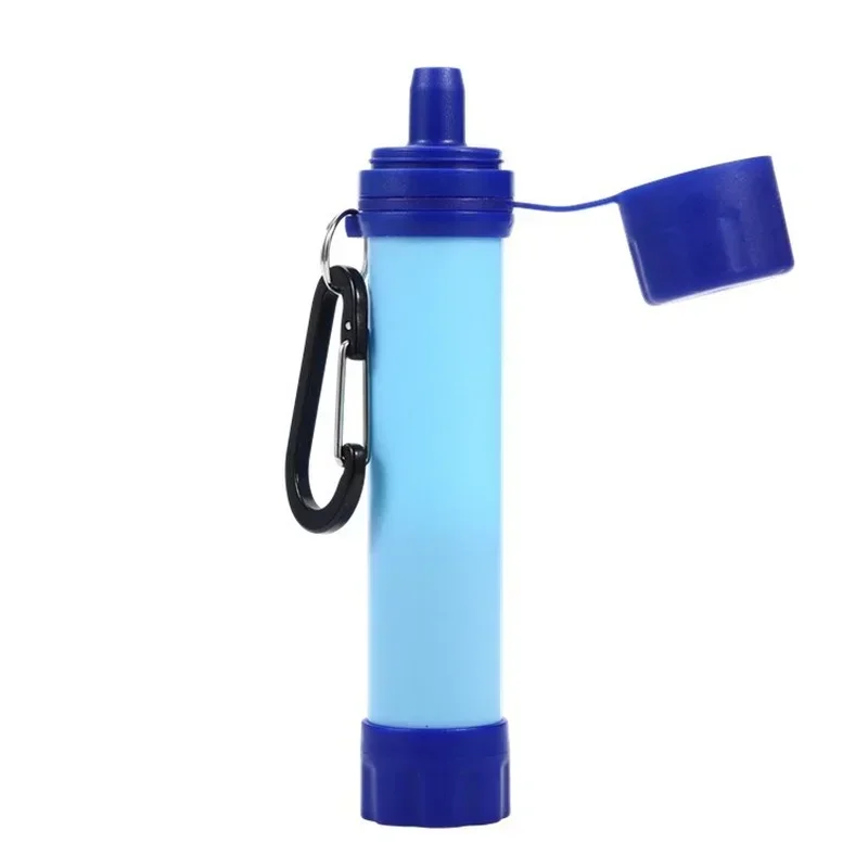 2024 New Outdoor  Emergency Survival Equipment Field Portable Life Straight Drinking Straw Filter Outdoor Water Purifier