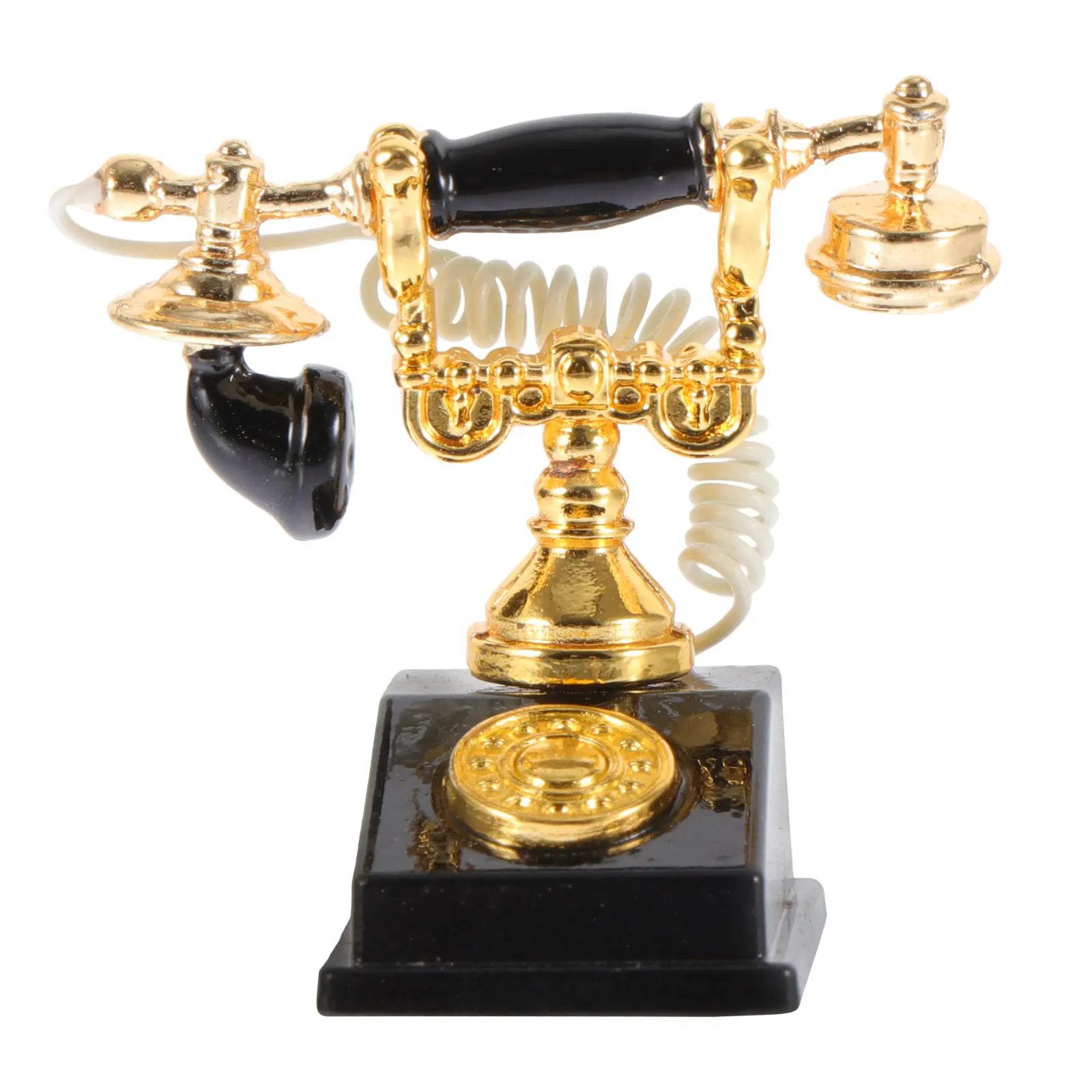 

Миниатюрный телефон-украшение в винтажном стиле, прочный, для декора рабочего стола, украшение для дома, реквизит для детской комнаты, детская игрушка