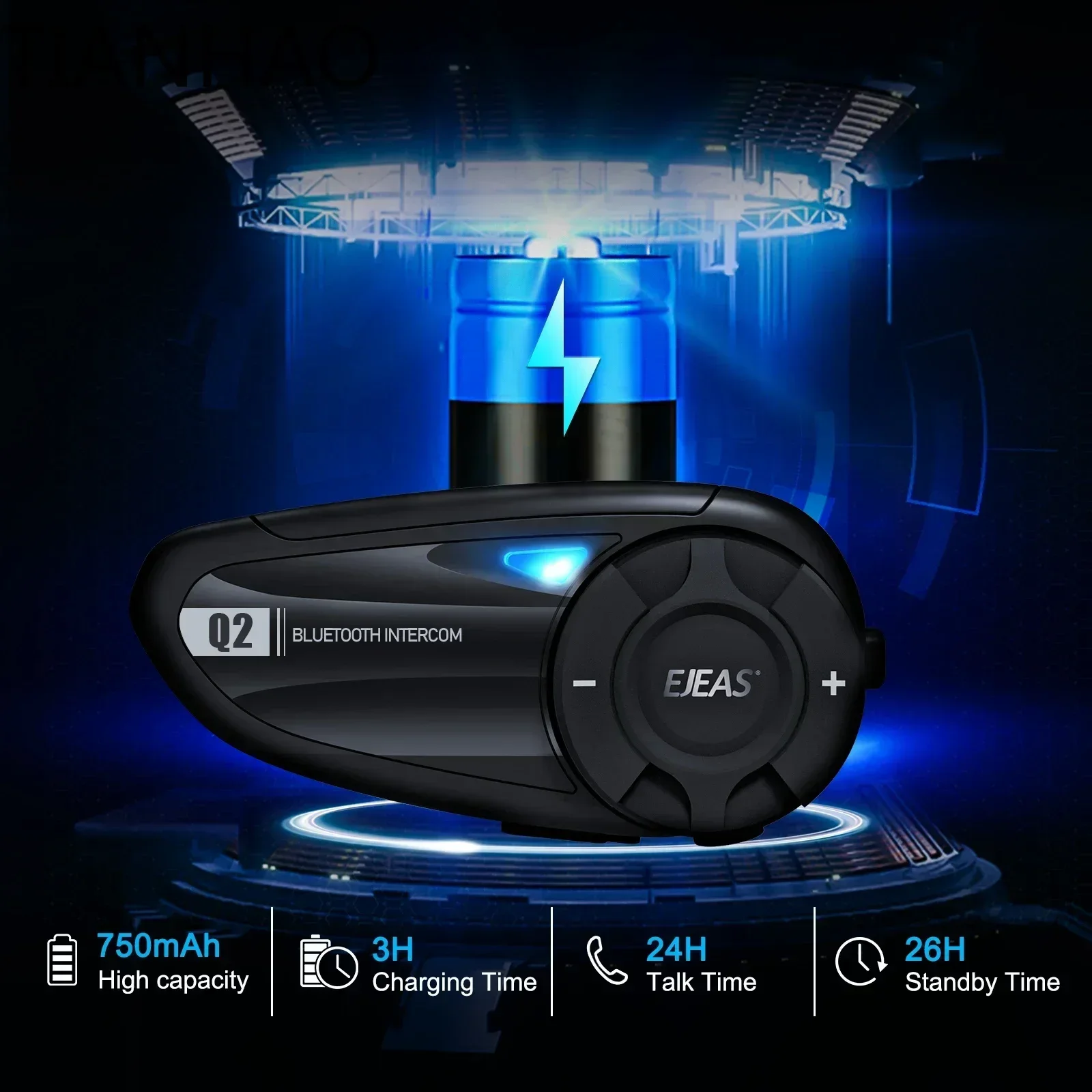 Moto Accessories Waterproof Wireless Motorcycle Helmet Intercom