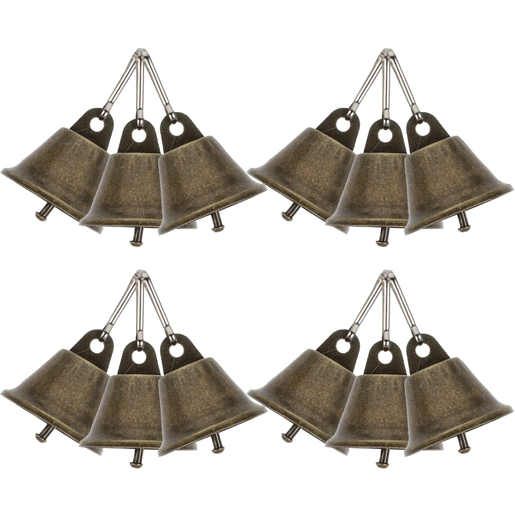 

35 Pcs Iron Vintage Bells Christmas Tree Wreaths Garlands Gifts Centerpieces Decorations Holiday Ornaments Home Festive Reusable