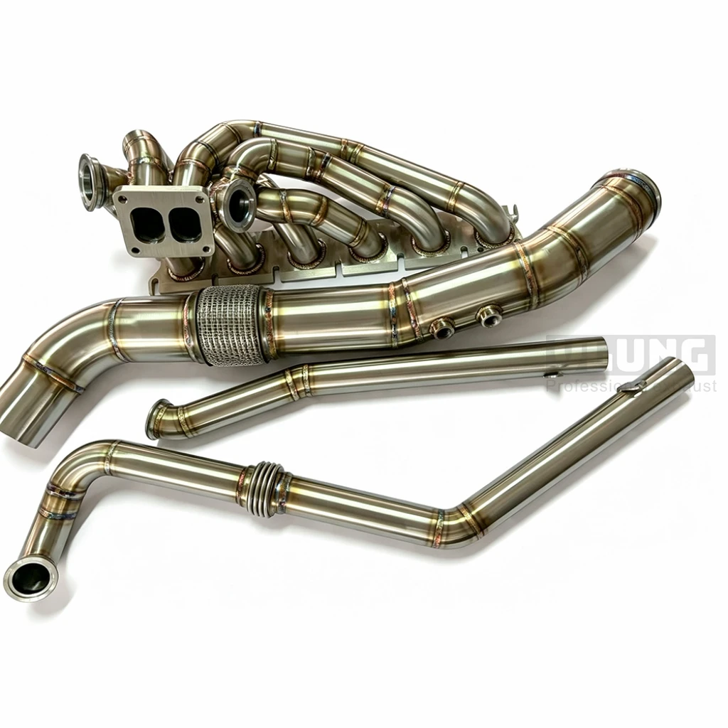 Turbine exhaust manifold for Toyota Supra Z4 Gen2 B58 turbocharger T4 interface turbocharger manifold kit SS304 exhaust manifold