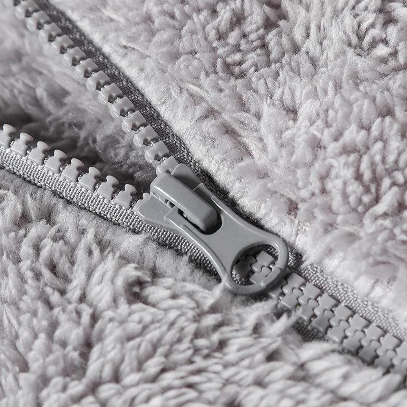 Chaqueta de moda coreana, Top, traje de asalto al aire libre, forro interior, cárdigan con capucha gruesa de doble cara para otoño e invierno