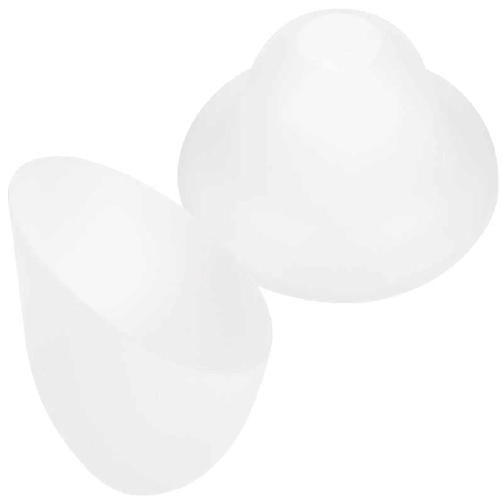 

2Pcs Horseshoe Lampshade 42mm White DIY Plastic Light Shade Replacement for Table Desk Pendant Lamps Camping Decor