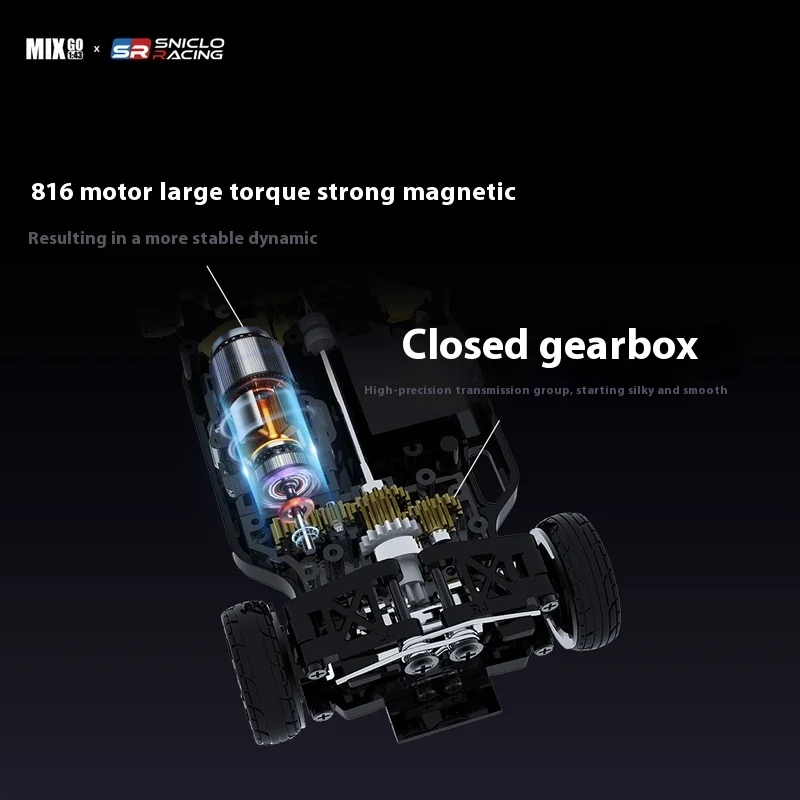 Sniclo 1/43 Mg044 Fpv 4wd coche Rc con vista para primera persona con giroscopio y coche de deriva diferencial con cámara juguete de carreras para niños