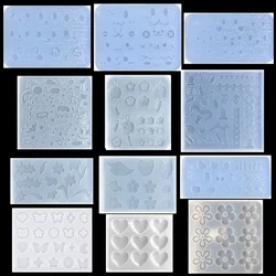 DIY Small Expression Quicksand Silicone Epoxy Mold DIY Keychain Pendant Resin Molds Handmade Ornament Jewelry Crafting Mould