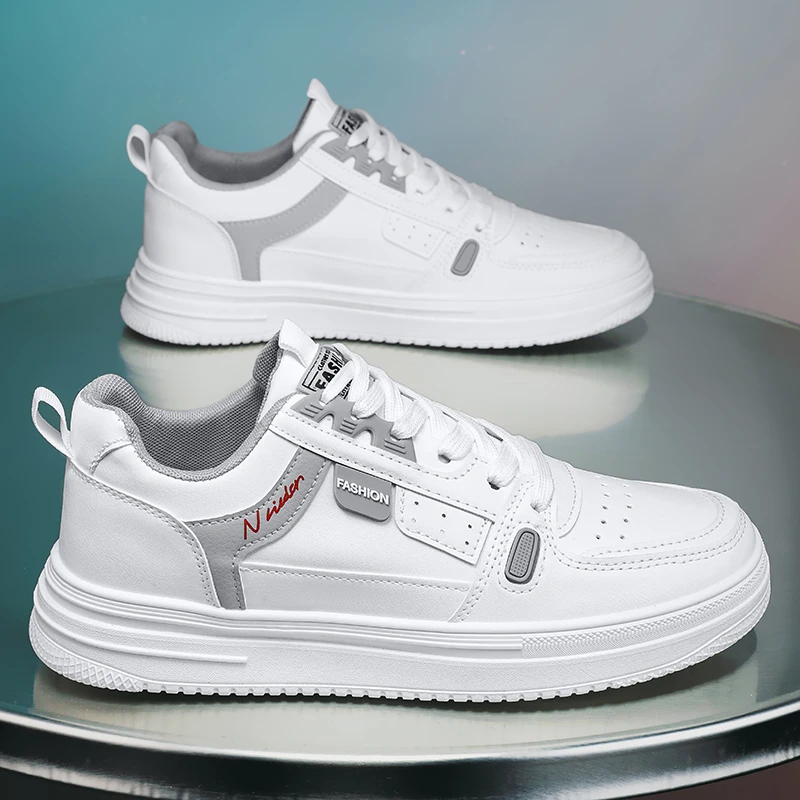 Nuove scarpe da ginnastica bianche autunnali 2025 da uomo e scarpe casual alte robuste – Leggere, che aumentano l'altezza e comode