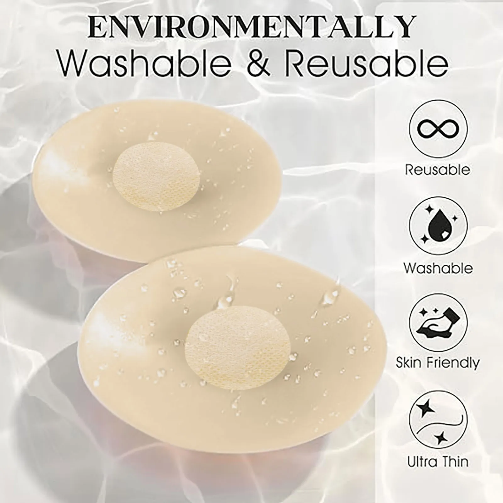 

Reusable Women Breast Petals Lift Nipple Cover Invisible Petal Adhesive Strapless Backless Stick on Bra Silicone Breast Sticker