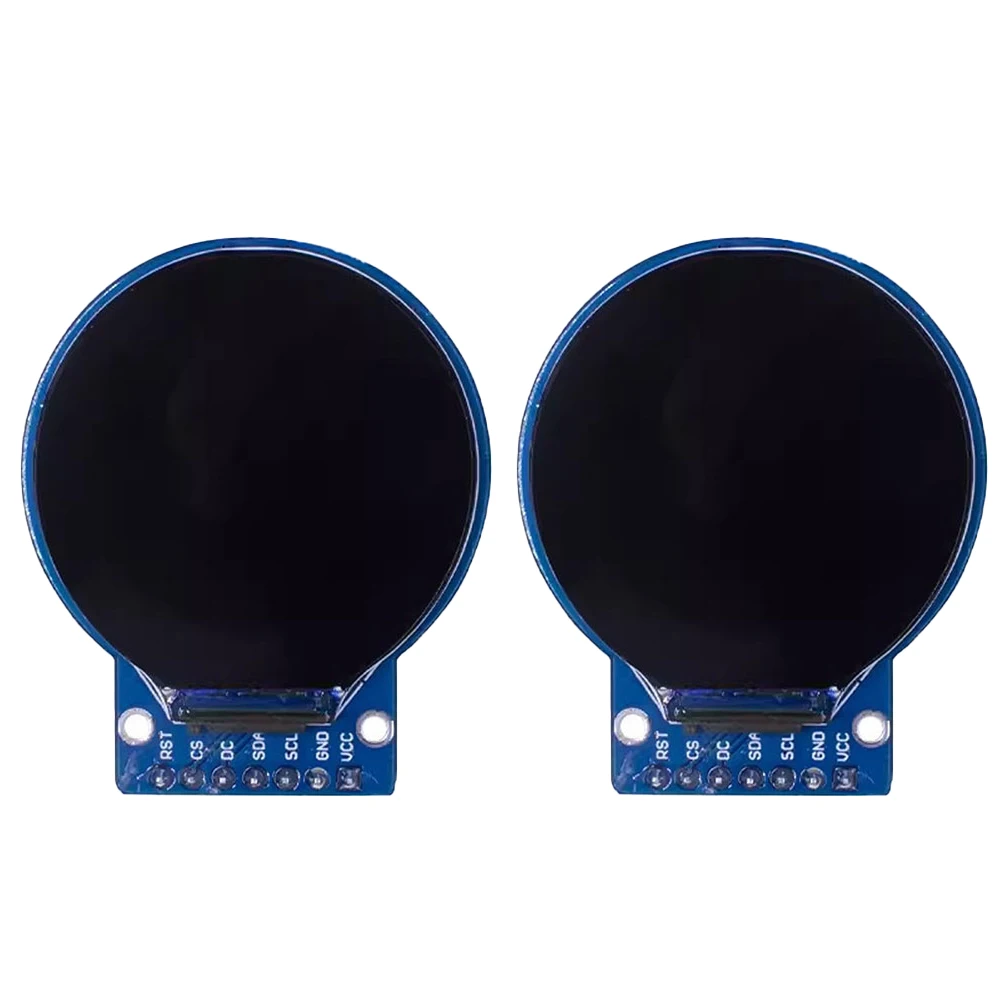 2PCS 1.28 Inch Circular For TFT Screen Driver Chip For GC9A01 For IPS Full Viewing Angle For Arduino 240 X 240 Display Module