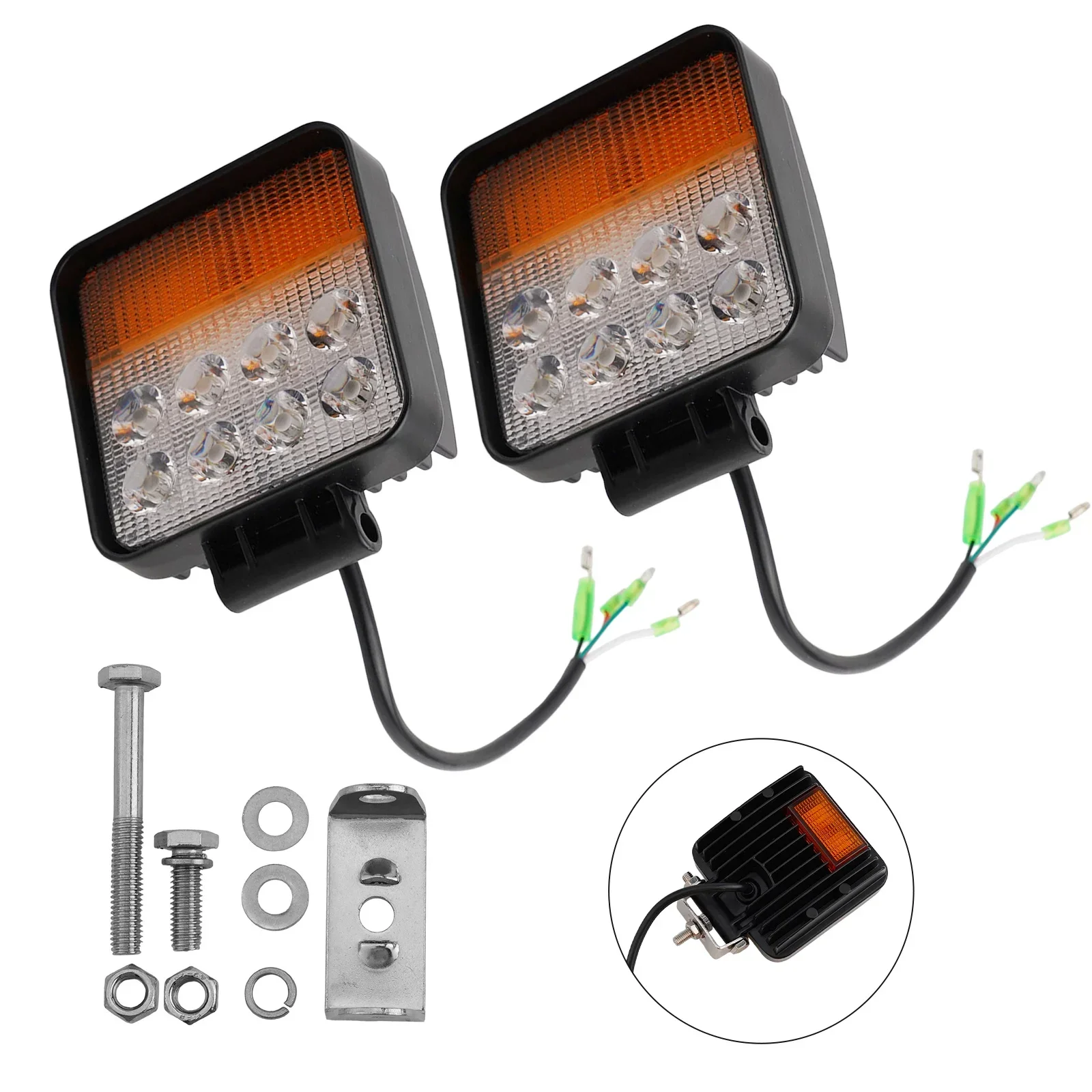 

2pcs 12V-80V LED Forklift Light Front Turn Signal Lights Forklift Work Lights LED Combination Light High Brightness Waterproof