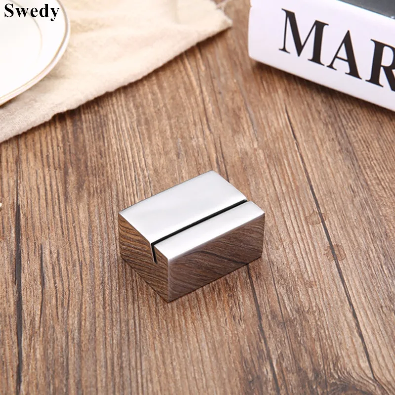 Metal Wedding Sign Holder Stand Table Number Display Stand Menu Photo Picture Holder Base Place Card Holder