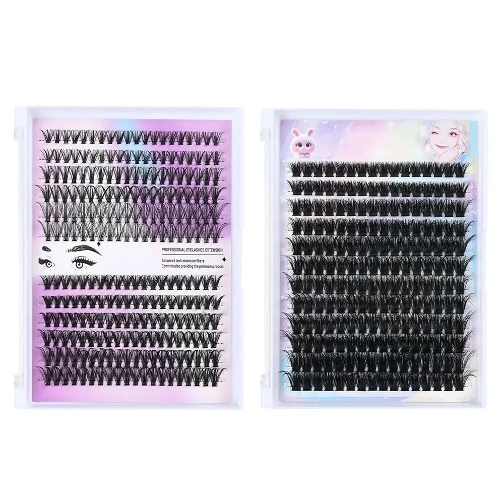 Natural Look False Eyelashes Bond and Seal Wispy Style 3D Faux Mink Lash Cluster Design Eye Makeup Tools Makeup Enhancement