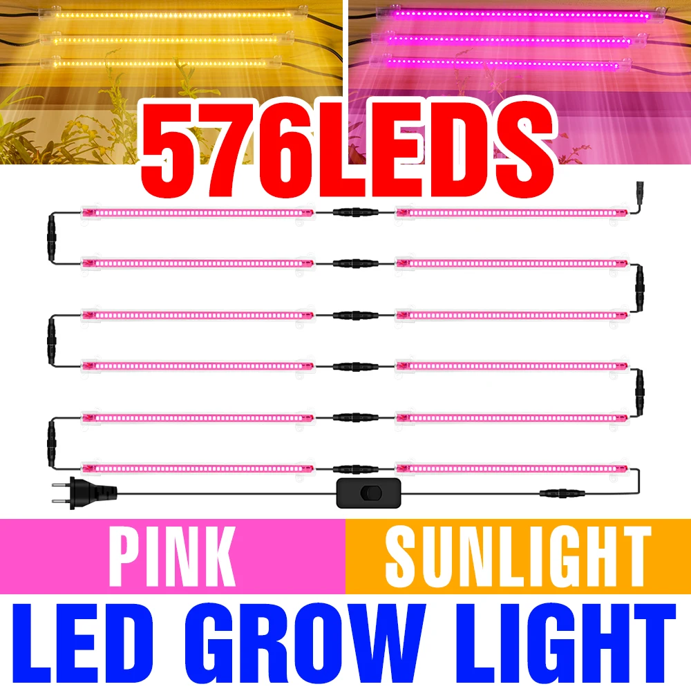 

LED Plant Light Phytolamp For Plants Full Spectrum LED Grow Lamp Hydroponic Lighting For Home Plant Flower Seeds Indoor Grow Box