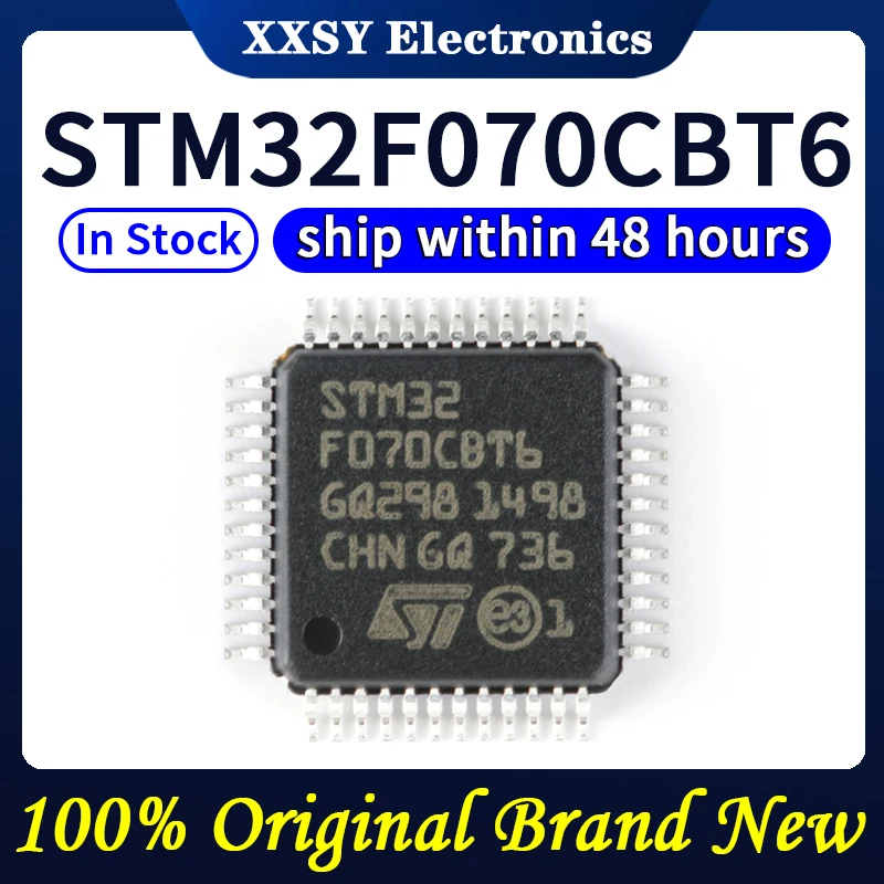 STM32F070CBT6 ، STM32F070F6P6 ، STM32F070RBT6 ، STM32F070C6T6 ، جودة عالية ، أصلية ، جديدة