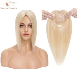 Reiche Auswahl 10x12cm Haar deckel für Frauen Echthaar verlängerung Remy Haar teile Naturseide Basis Clip in Topper