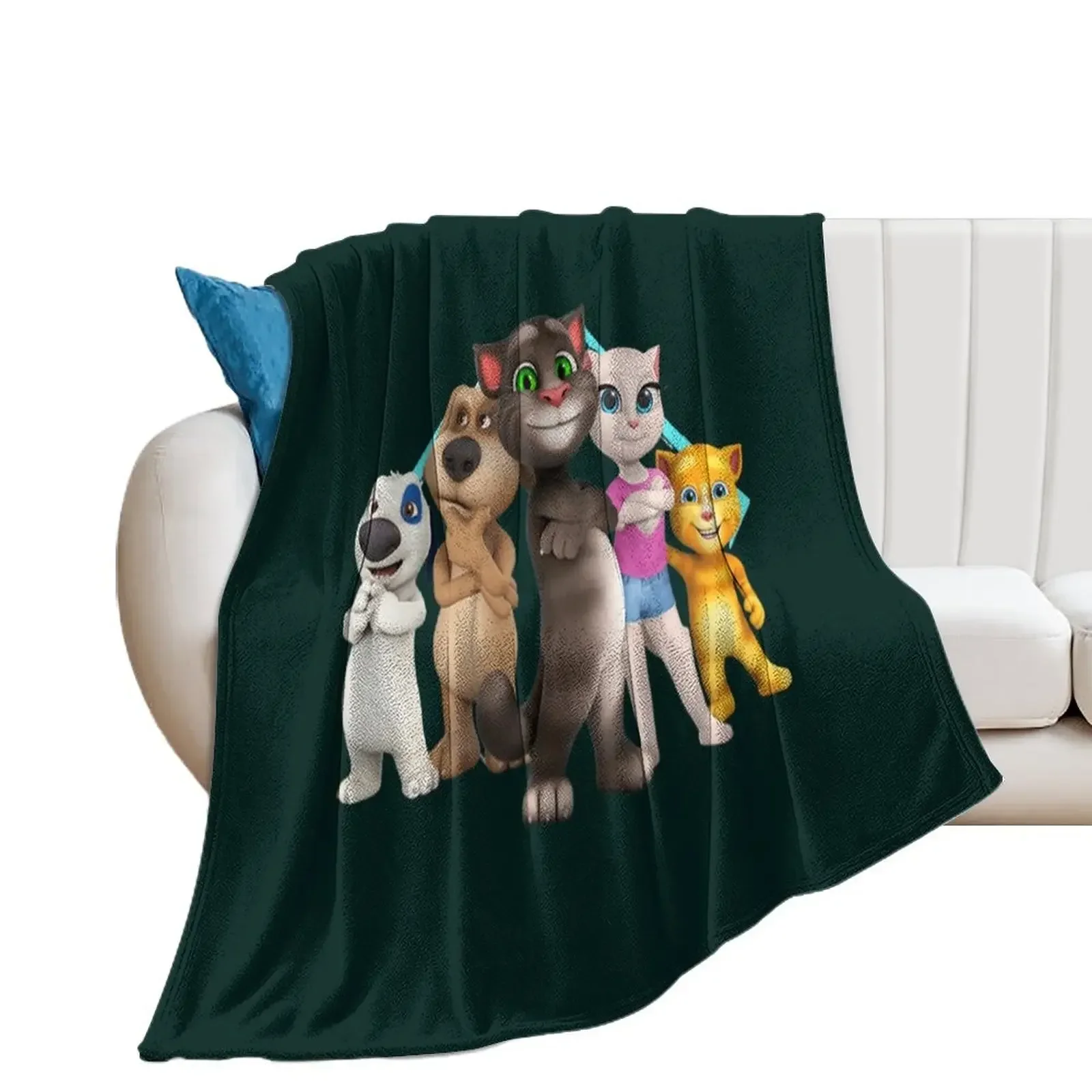 

MyTalking Tom and friends Throw Blanket Blankets For Baby Extra Large Throw Blankets Sofas Of Decoration Polar Blankets