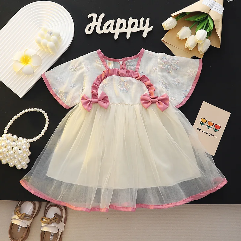 

Girls Party Dress Summer 2024 Children Princess Dress For Baby Birthday Fashion Clothes Toddler Costume Kids Dress Outfits 3 4Y