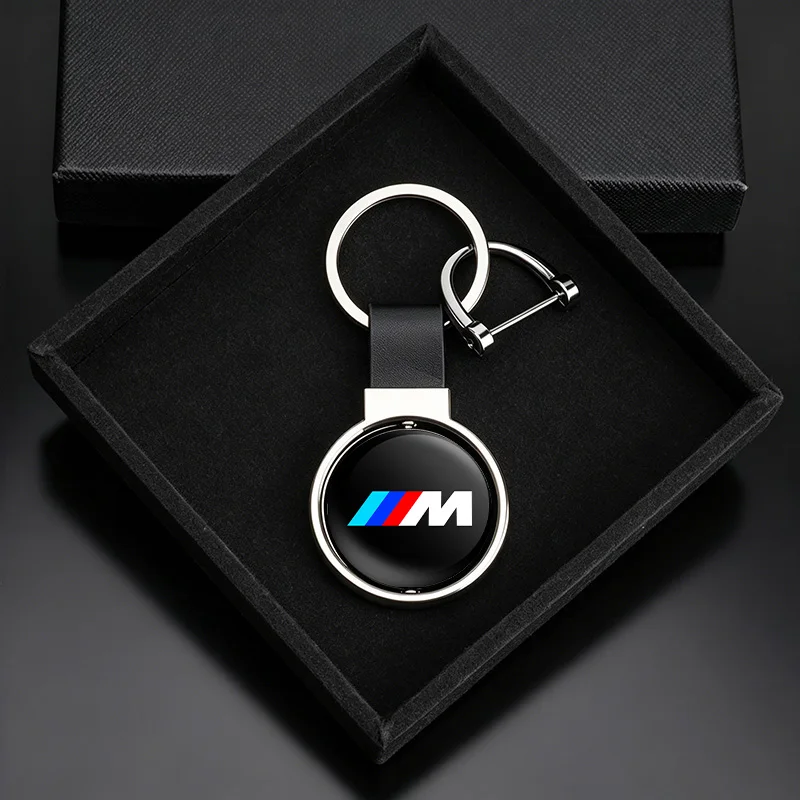 Car Keychain Double sided circular pendant Metal Alloy keyring For BMW M Emblem M2 M3 M5 X1 X3 X5 X6 E46 E39 E36 E60 Accessory - view 5