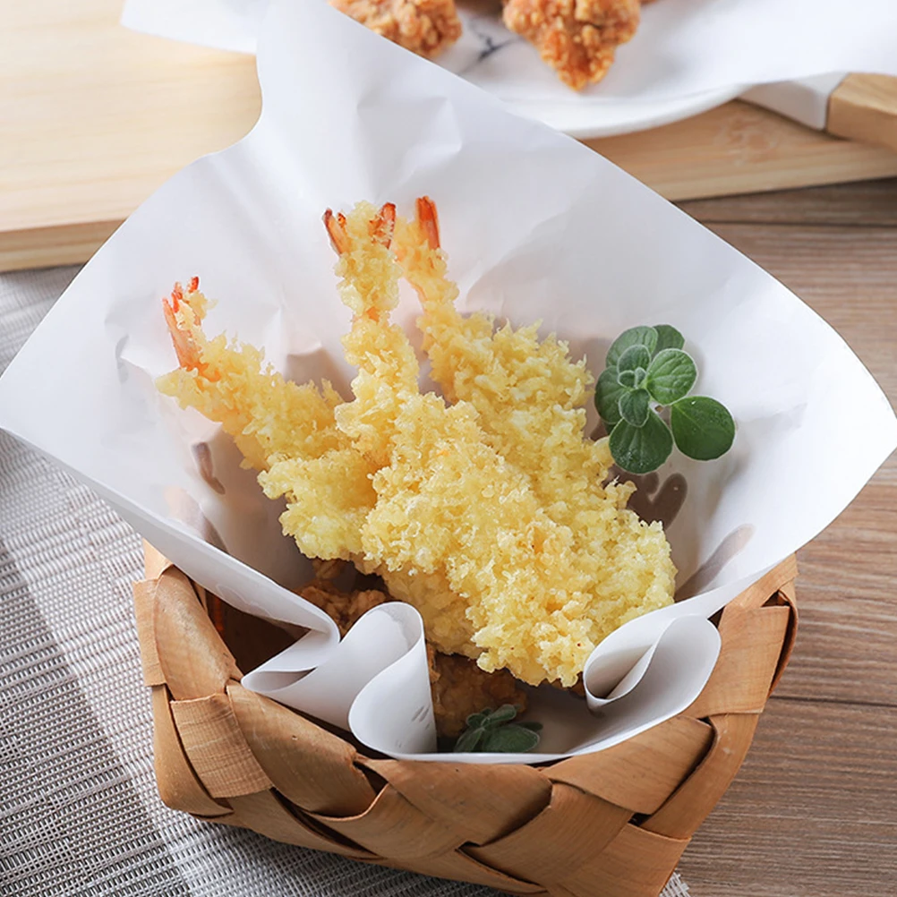 

Thickened Fried Food Paper Greaseproof Oil Absorbing Sheets For Hot Dogs French Fries Burgers Baking Kitchen Use