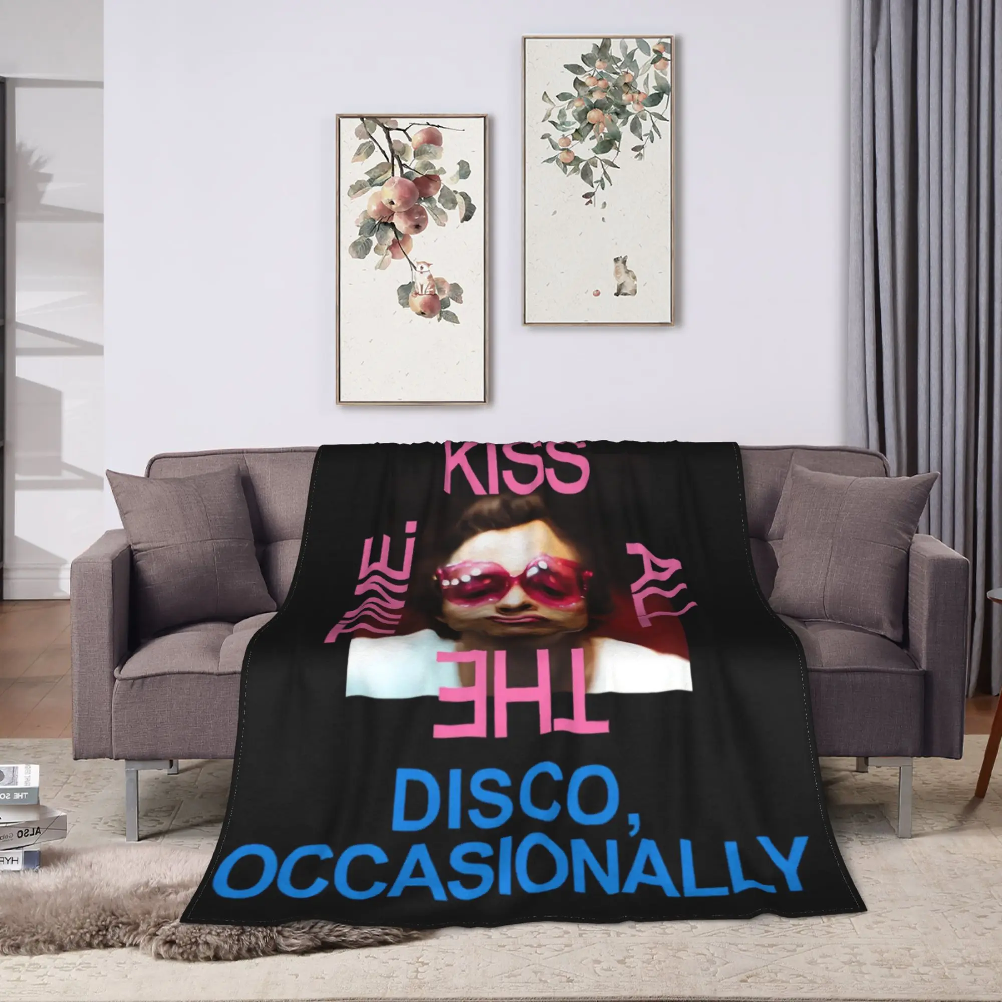 Harrys Styles Kiss All The Time Disco Blankets Warm Comfy  Throw Blanket Winter Girls Living Room Travel Bedspread