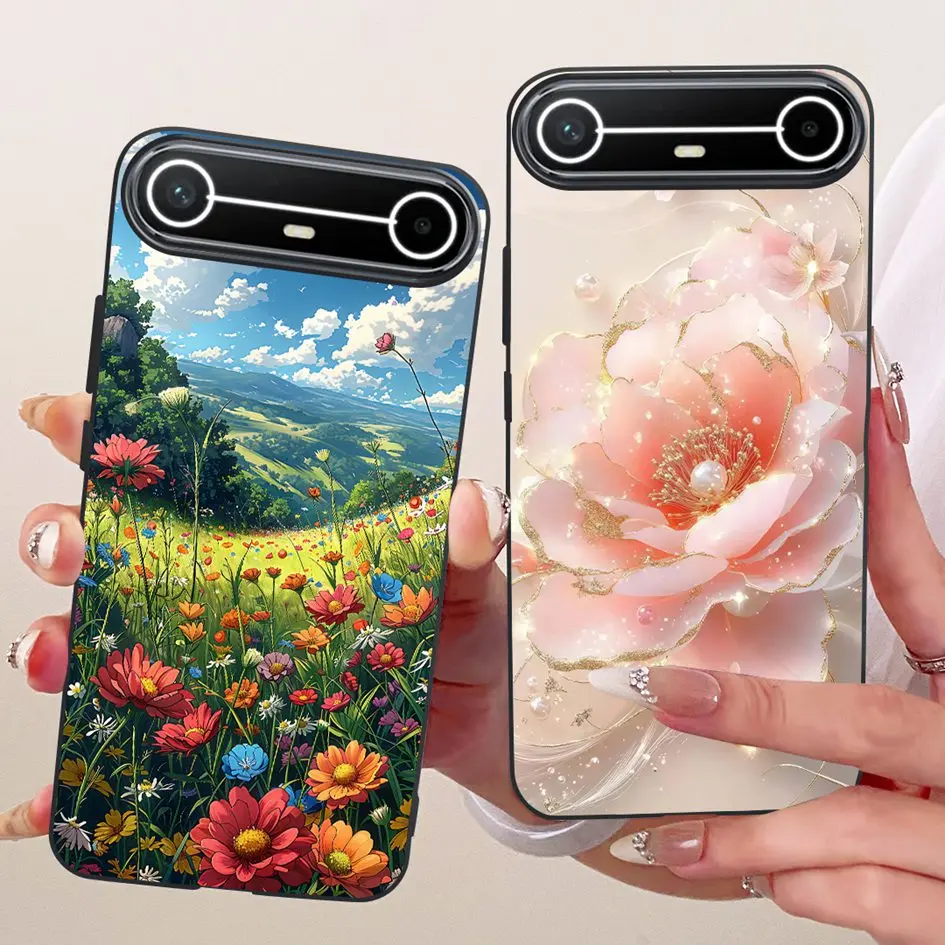 ل Tecno Pova سليم 5G حافظة 2025 موضة جديدة زهرة Bowknot لينة سيليكون واقية الوفير 6.78 "ل Tecno PovaSlim الحالات الهاتف #2