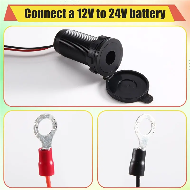 [B24B!】 For Starlink Mini 12V Power Adapter Recessed Mount DC 12V To 30V Step Up Converter Aluminum Body Waterproof Power Supply