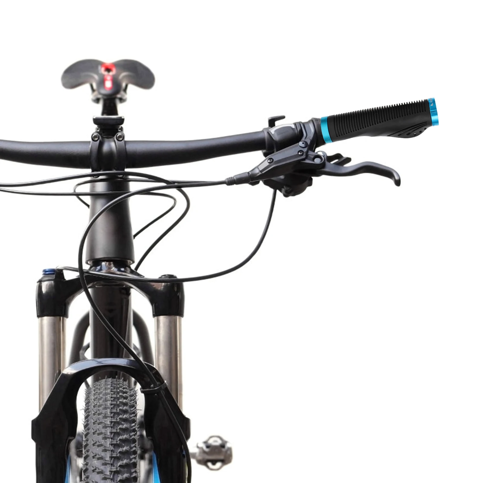 

TPR Handlebar Cover Bike Grips Anti Skid Shaking Absorption Comfortable Hollowed Mountain Bike Grip Protector Cycling Kit