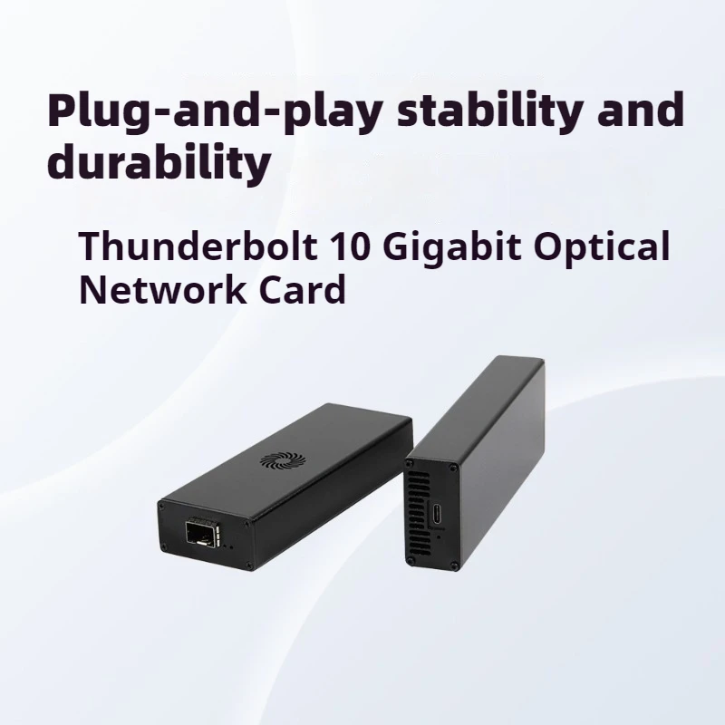

USB4 network card 10G optical port compatible with Thunderbolt 3/4 single-port 1000 Gigabit SFP+ Ethernet card