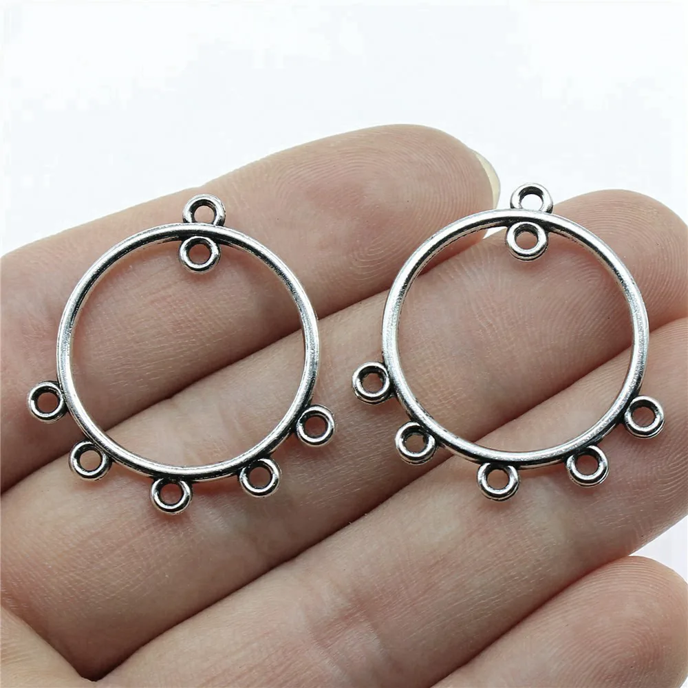 Jewellery Round Earring Connector Popular Ornaments 10pcs