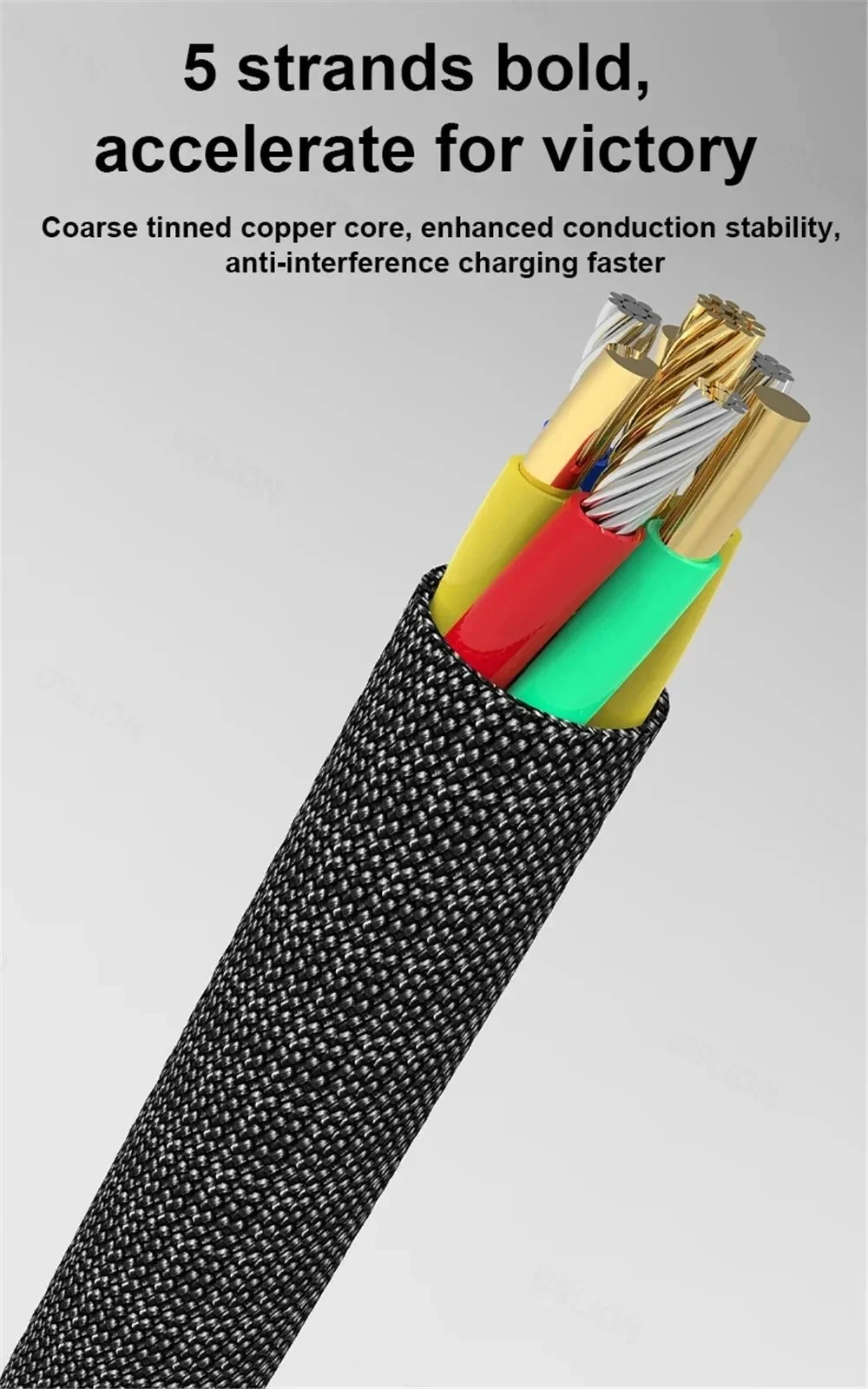 120W USB-C-Kabel, 90-Grad-Winkel, USB-auf-Typ-C-Ladekabel, schnelles Ladekabel für iPhone, Xiaomi, Huawei – Detail 5