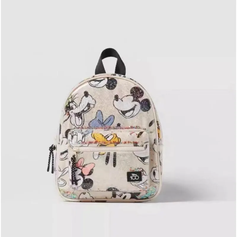 

2025 New Fashionable Elementary School Student Backpack Cute Printed Mini Bag Disney Mickey Backpack