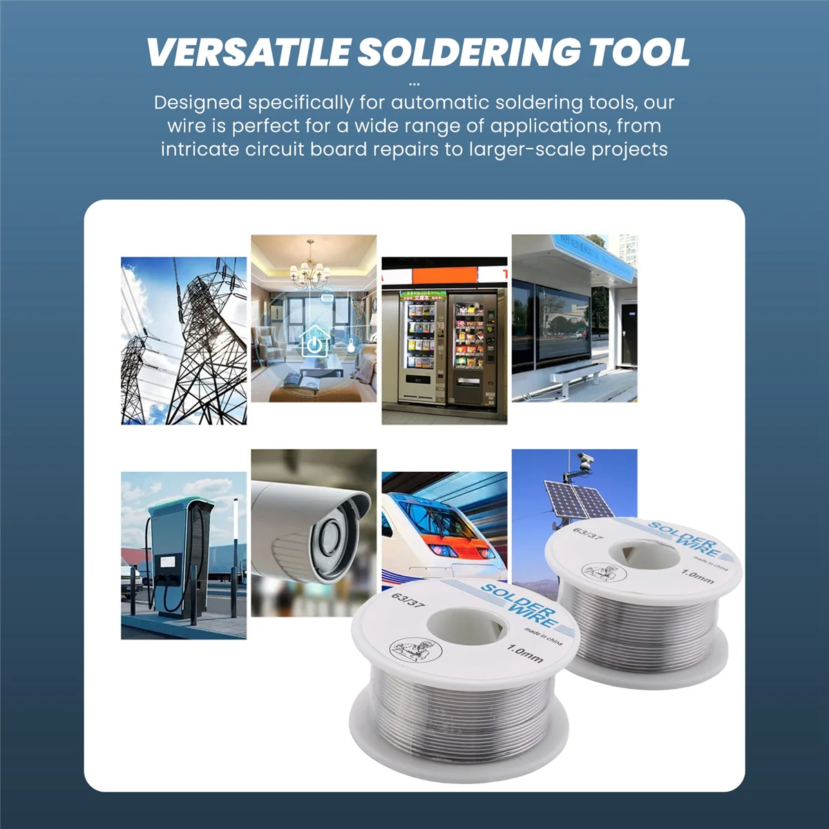 A20M 10 قطعة 1.0 مللي متر 63/67 سلك لحام لأداة لحام تلقائيًا باليد التدفئة تلقائيا إرسال أداة القصدير