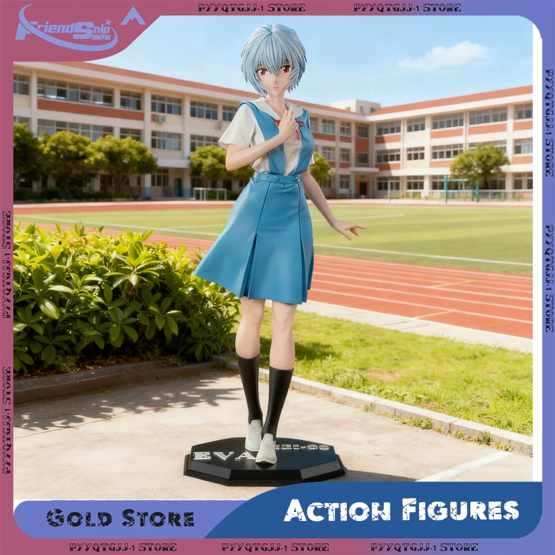 

27cm Ayanami Rei Figure School Uniform Ayanami Rei Figures Anime Merchandise Model Statue Doll Desk Decor Toy Christmas Gift
