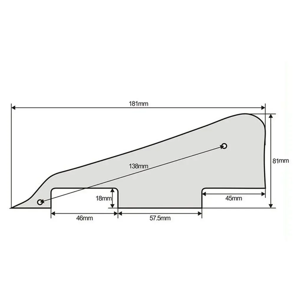 Pickguard de guitarra estilo lp, 3 camadas, alta qualidade, placa de arranhões para les paul epi sg, guitarra elétrica, acessórios, peças