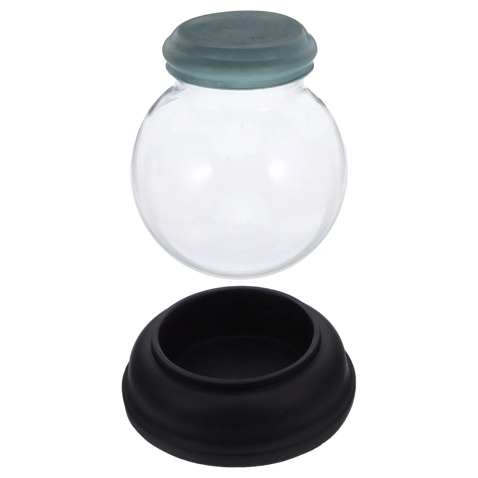 

1Set DIY Snow Globe Clear Glass Fillable Kit Resin Base for Snow Globe Craft Wedding Holiday Decoration Supplies
