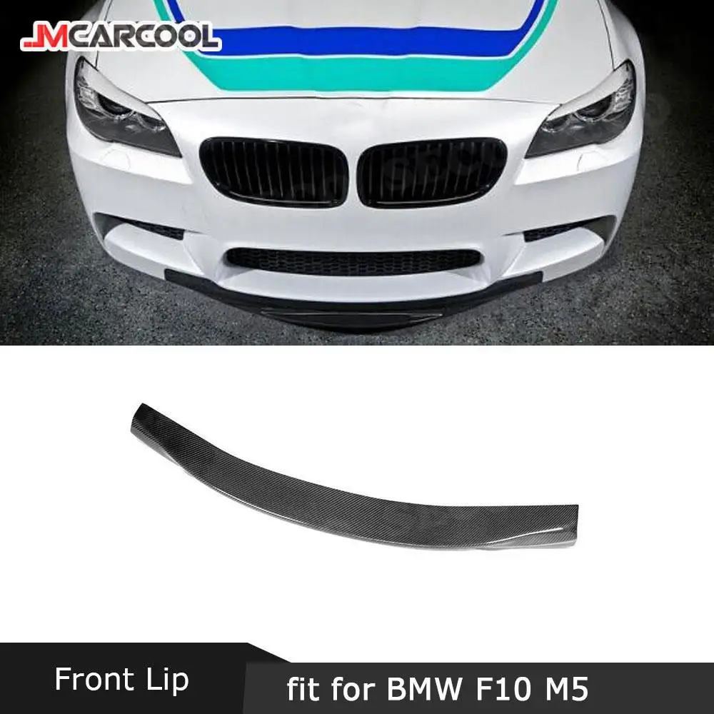 

JMCARCOOL For F10 M5 Carbon Fiber Front Bumper Lip Spoiler For BMW 5 Series F10 M5 Original Bumper 2012 - 2016 Car Styling