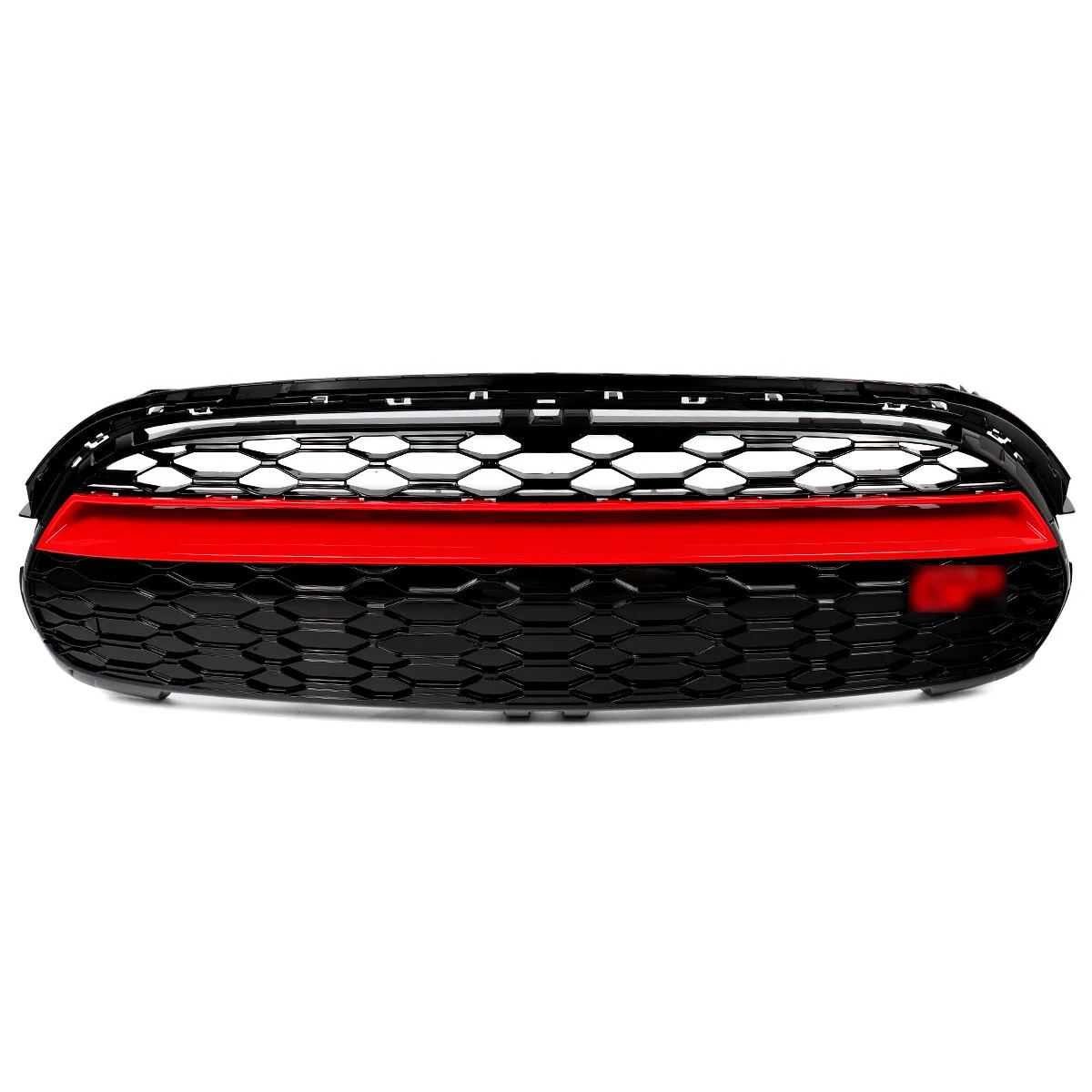 Vervangen VOOR MINI COOPER F55 GP STIJL Grill Rooster F56 F57 2014-2021 VOORBUMPER GRILLE GRILL ZWART Rood Refit Auto Accessoires
