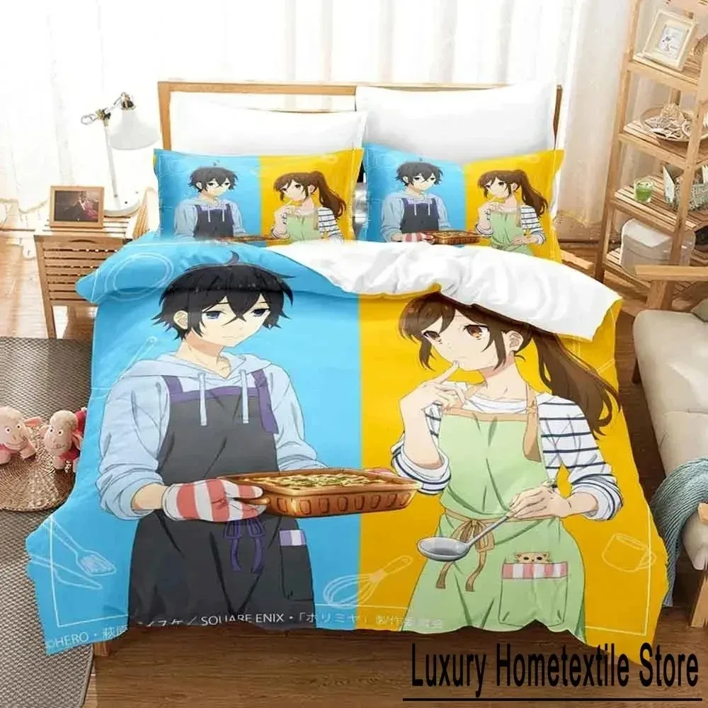 

3D Anime Hori san to Miyamura kun Horimiya Bedding Set Duvet Cover Bed Set Quilt Cover Pillowcase Comforter king Queen Size